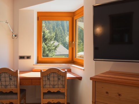 Die vier Häuser unserer Unterkunft im Pustertal Die vier Häuser unserer Unterkunft im Pustertal