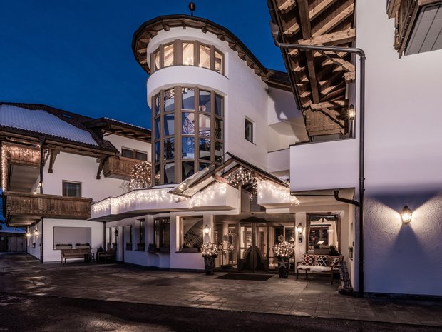 Die vier Häuser unserer Unterkunft im Pustertal Die vier Häuser unserer Unterkunft im Pustertal