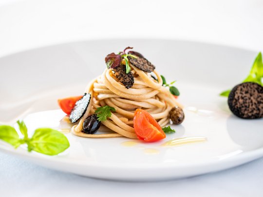 Regional, alpine cuisine in Plan de Corones/Kronplatz, South Tyrol Regional, alpine cuisine in Plan de Corones/Kronplatz, South Tyrol
